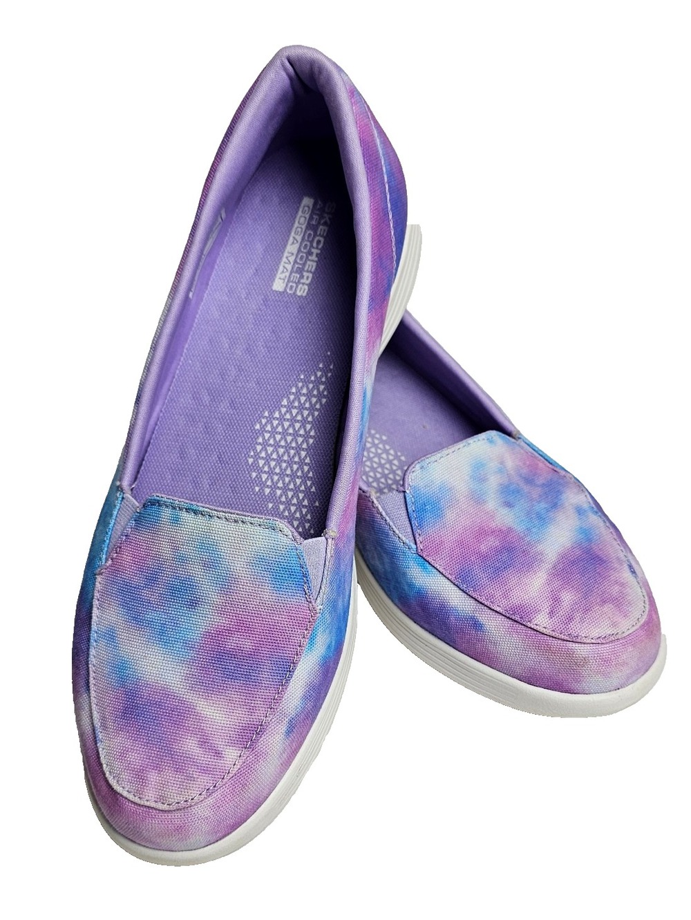 Skechers Women's Slip-on Shoes 8 Purple Blue Tie Dye On The Go Dreamy Chroma EXC